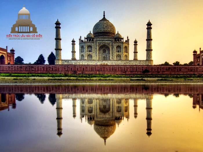 Công trình kiến trúc Ấn Độ đền Taj marouh